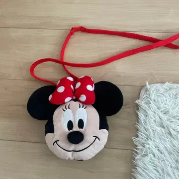 미니 마우스 파우치 빨간색 스트랩 포함