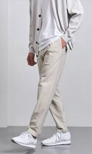 UNITED ARROWS 피케 올 개더 이지 팬츠