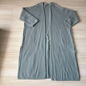 DRESSITUROR 민트 그레이 롱 가디건