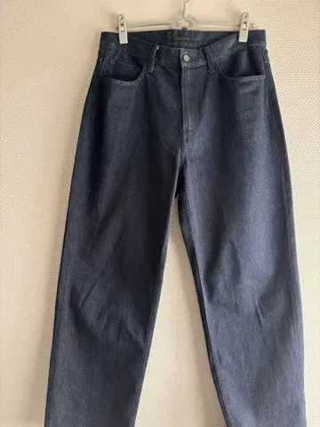 다크 데님 스트레이트 팬츠