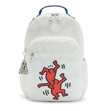 Keith Haring kipling 중형 화이트