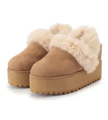 ESPERANZA 통굽 2WAY 페이크 무스탕 사보