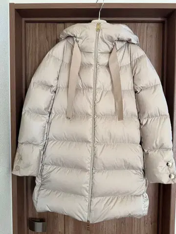 Herno 후드 부착 베이지 다운 자켓