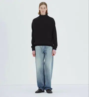 AURALEE SELVEDGE FADED HEAVY WIDE PANTS