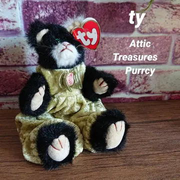 ty 비니 베이비즈 Attic Treasures Purrcy 고양이