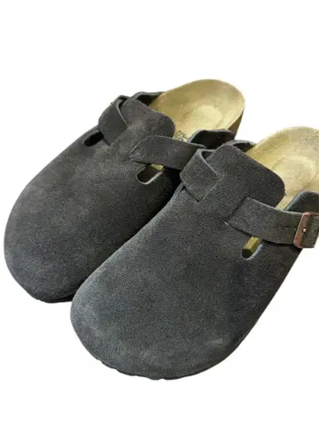 Birkenstock 보스턴 스웨이드 모카 36 브라운