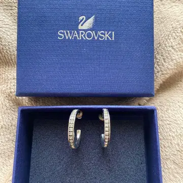Swarovski 후프 귀걸이 크리스탈