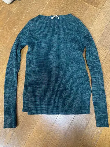 오라리 AURALEE 리브 니트 상의