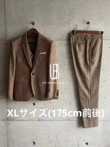 XL 어반 블랑슈 턱시도 브라운 수트 (자켓 베스트 팬츠