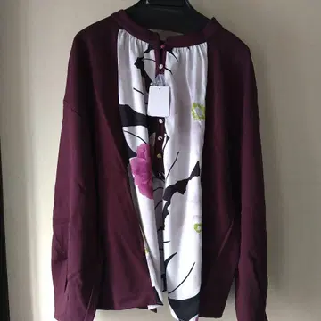 후리후 와인 레드 꽃무늬