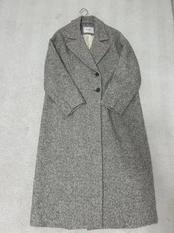 [ 새상품급 ] SLOBE IENA 헤링본 롱 코트 그레이