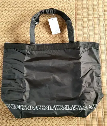 [ Afternoon Tea ] 보온 보냉 백 브라운 L 사이즈 택 포함