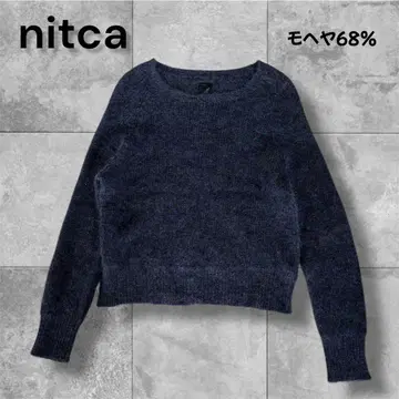 새상품급 nitca 니토카 모헤어 니트 상의 긴팔