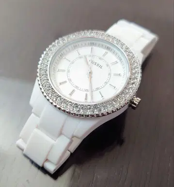 FOSSIL 화이트 손목시계 ES-2444 쿼츠