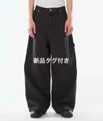 kutir 빈티지 라이크 오버 다이 페인터 배기 데님