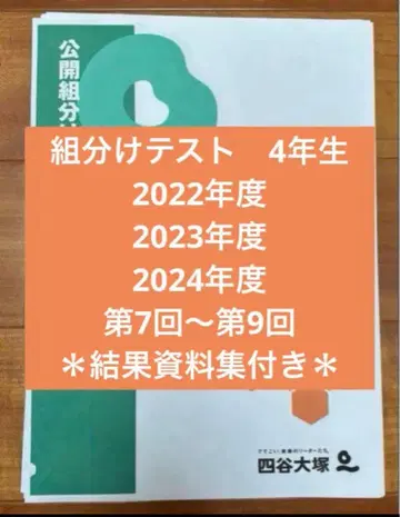 2022~2024학년도 4학년 반 편성 제7회~제9회, 3개년분