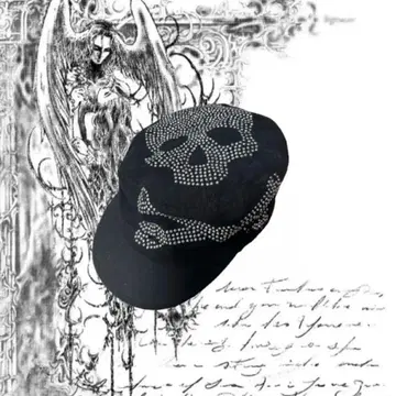 00s archive vkeipunk 헤이세이 그런지 skull cap