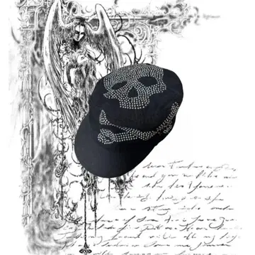 00s archive vkeipunk 헤이세이 그런지 skull cap