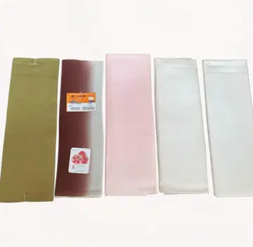 순수 실크 동안감 팔괘감 5매 세트 기모노용 안감 옷감 장기 보관품