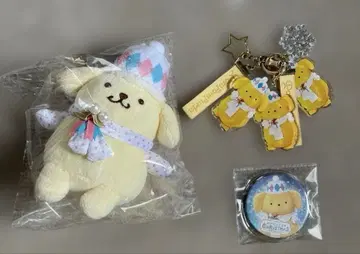 산리오 퓨로랜드 한정판 크리스마스 겨울 마스코트 폼폼푸딩 레어템