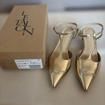 LE TALON T-STRAP PUMPS 4cm 골드 24cm