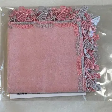 치카자와 레이스 Maglie le cassetto 손수건 (살몬 핑크)