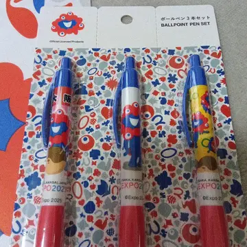 미야쿠미야쿠 볼펜 3개 세트 기념품 봉투 포함