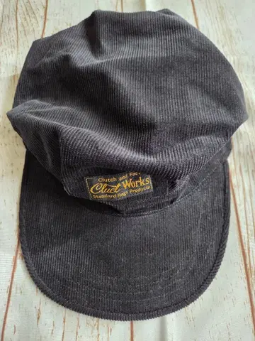 Clutch Works 코듀로이 헌팅 캡 블랙
