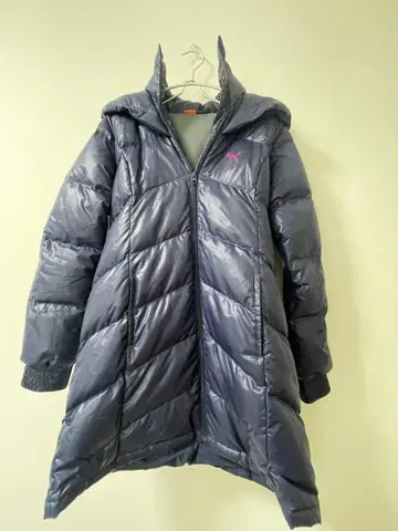 PUMA 네이비 롱 다운 자켓 L