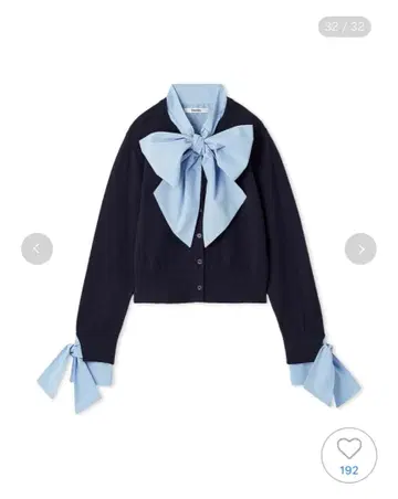 SNIDEL 보타이 도킹 니트 풀오버