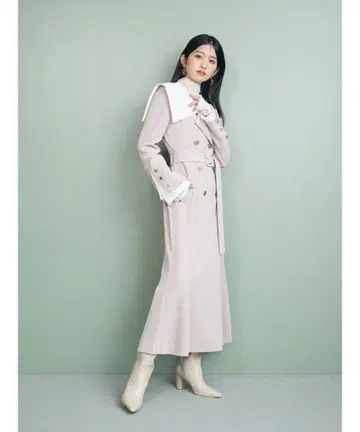 LILYBROWN 릴리 브라운 와이드 칼라 레이어드 커프스 원피스