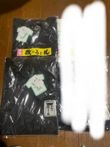 마키노 우동 T셔츠 블랙 2장 세트 3L