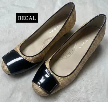 컨디션 최상 리걸 펌프스 베이지 라탄 22.5 에나멜