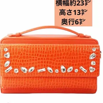 오늘 발송 아비스테 신상 오렌지 크로커다일풍 숄더백