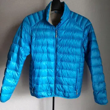 퀼팅 다운 자켓 파랑 M