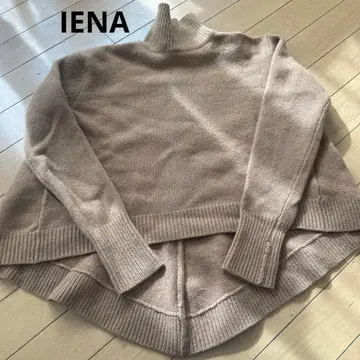 캐시미어 혼방 IENA 하이넥 니트 울 브라운