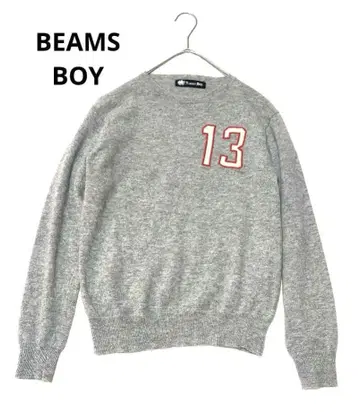 BEAMS BOY 빔즈 보이 니트 스웨터 울 그레이