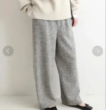 IENA 루프 헤링본 소프트 와이드 팬츠