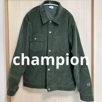 Champion 코듀로이 자켓 XL 올리브 그린