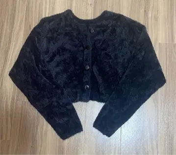 [ 미사용 새상품 ] FREE'S MART 복슬복슬 가디건 블랙