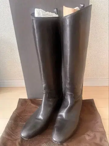 [ SARTORE ] 사토레 39 다크 브라운 가죽 롱 부츠