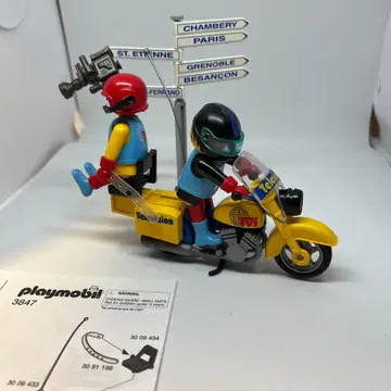 플레이모빌 바이크를 탄 TV 방송국 직원 3847