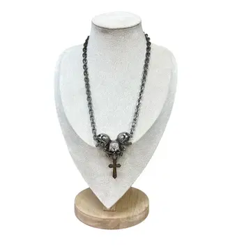 DEAL DESIGN 트리플 스컬 크로스 실버