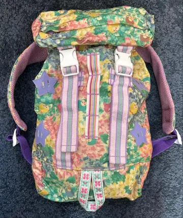 페페 레어 fafa 몬치치 콜라보 플라워 무늬 백팩 어른 어린이