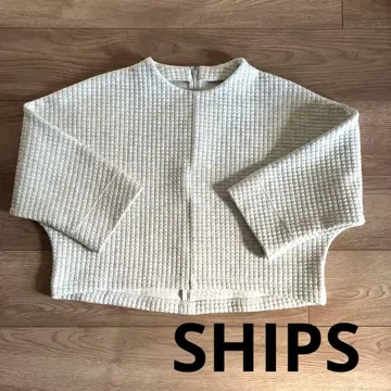 쉽스 7부 소매 티셔츠 퀼팅 라이트 그레이