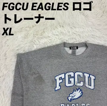 트레이닝복 맨투맨 FGCU EAGLES 로고 칼리지풍 디자인 그레이