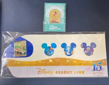 Disney Resort Line 핀 배지 4개 세트