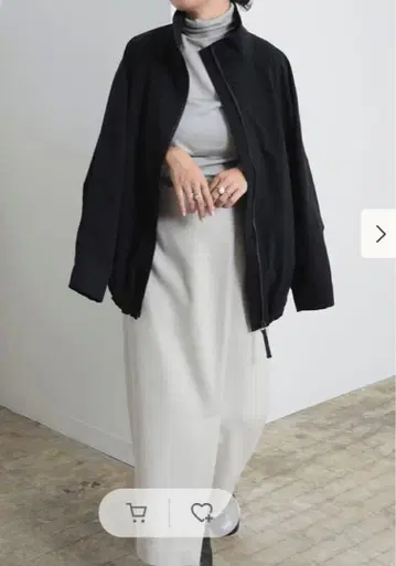 LEE x Demi-Luxe BEAMS 오버 스탠드 블루종 M 36