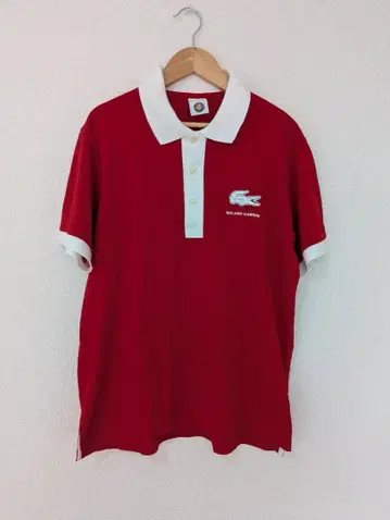 라코스테 빨간색 피케 셔츠 레드 라거 4 사이즈 M 넉넉한 골프