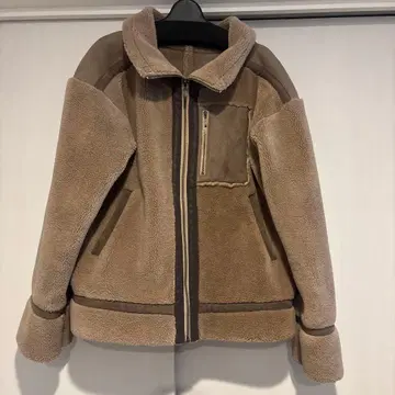 브라운 플리스 자켓 bou jeloud